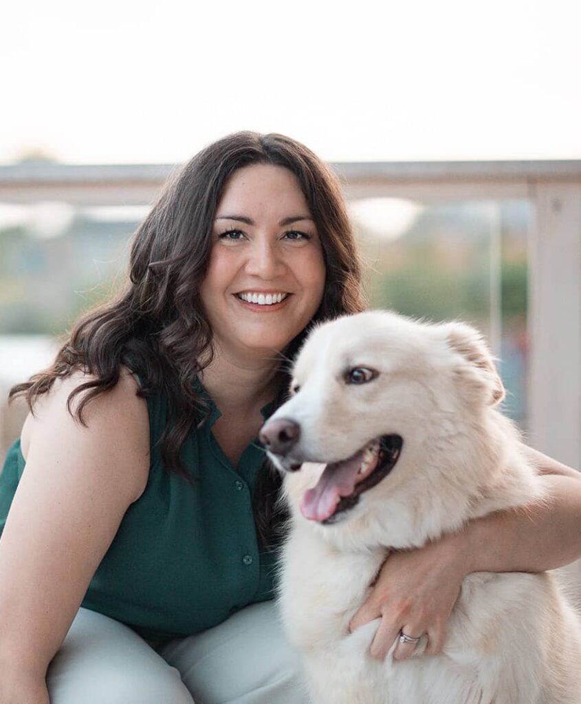 natale mcmanus and dog